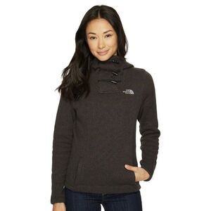 The North Face Womens Jacket Crescent‎ Fleece Hooded Pull Over Sweater Small